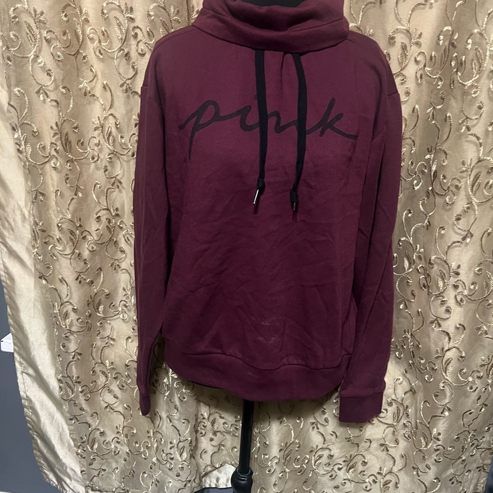 PINK Victoria's Secret Maroon Turtleneck Sweater